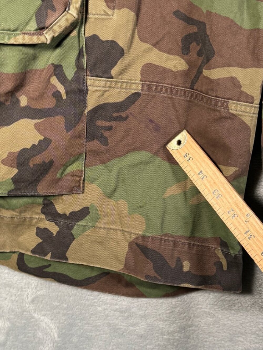 Polo Ralph Lauren Cargo Shorts Mens 38 Green Camo Relaxed Fit Gellar $118 *FLAW - Picture 2 of 14